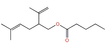 2-Isopropenyl-5-methyl-4-hexenyl pentanoate